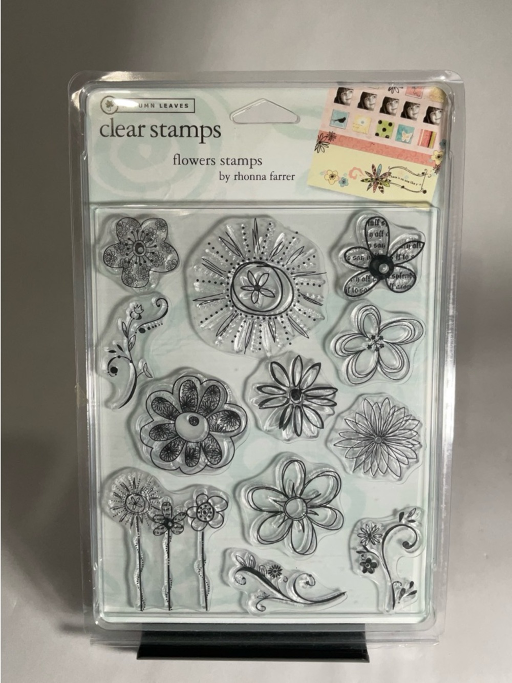 John Leaves Clear Flower Stamps - Floral Set
